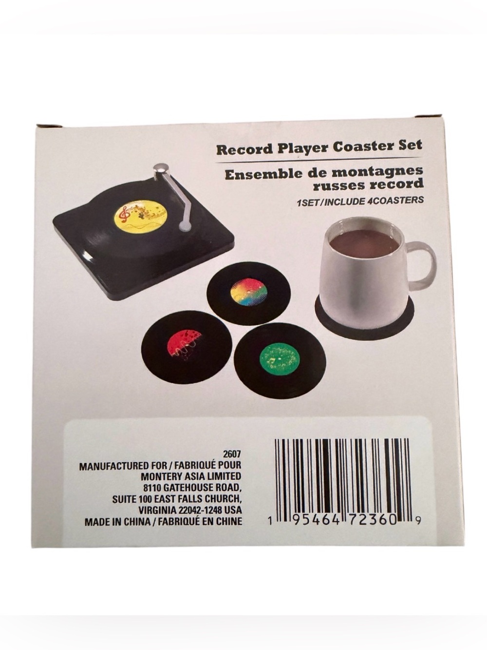 Record Player Coaster Set - Picture 4 of 5